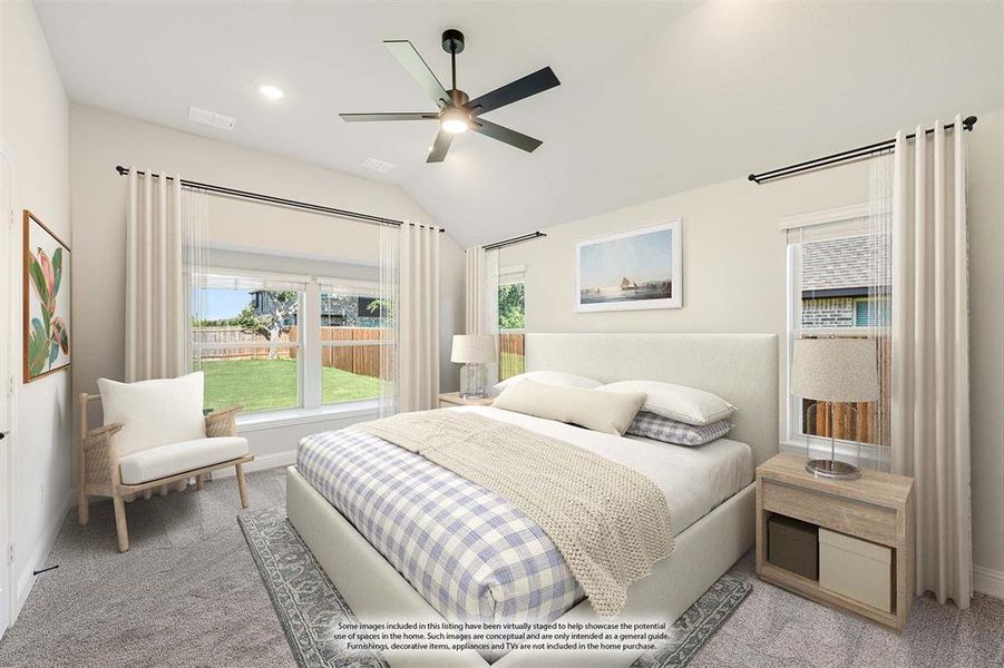 Furnished interior view inside a new home in Sunrise at Garden Valley 60-79, Waxahachie (Image 12). Furnished interior view inside a new home in Sunrise at Garden Valley 60-79, Waxahachie (Image 12).