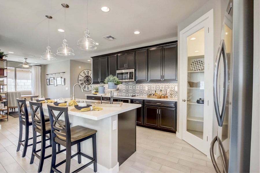 Furnished interior view inside a new home in Castillo at Anderson Parc, Buckeye (Image 8). Furnished interior view inside a new home in Castillo at Anderson Parc, Buckeye (Image 8).
