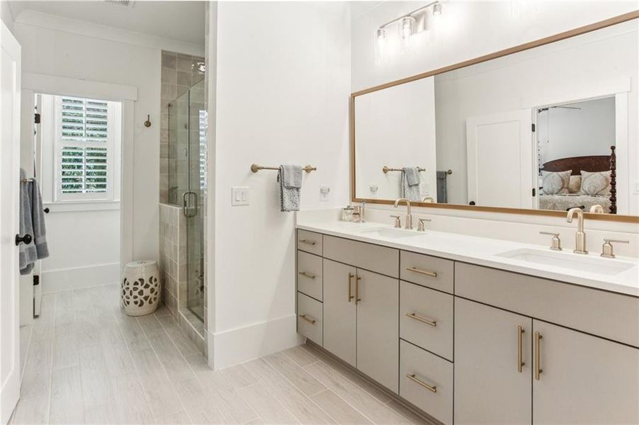 Furnished interior view inside a new home in , Marietta (Image 22).