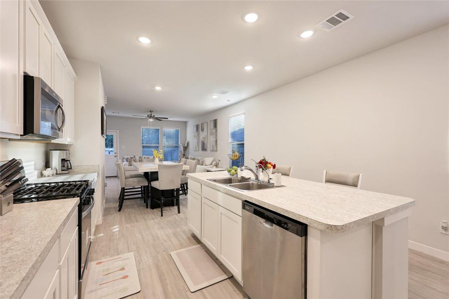 Furnished interior view inside a new home in , Porter (Image 10).