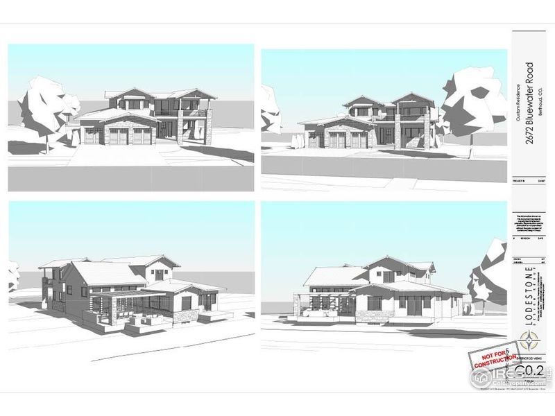Exterior rendering of this home design in , Longmont, CO (Image 8).