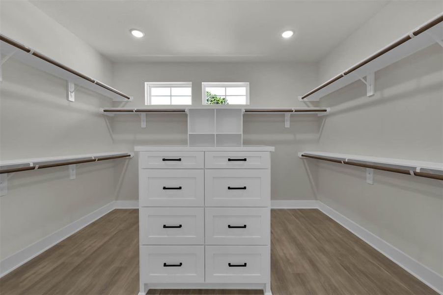 Similar Master Closet Built by TX Best Home Builders