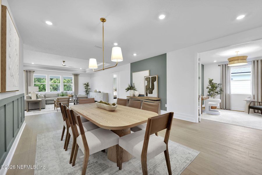 Furnished interior view inside a new home in Hyland Trail, Green Cove Springs (Image 10).