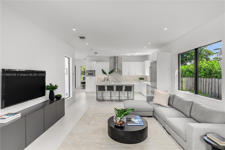 Furnished interior view inside a new home in , Miami Shores (Image 32).