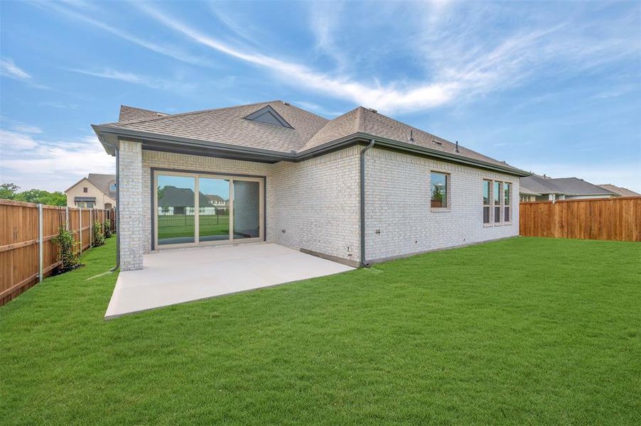 Exterior details and patio area of a home in Wellington, Haslet (Image 3).
