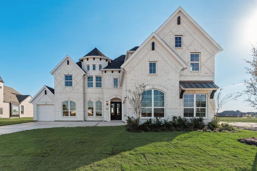 Front exterior of a new home in Park Trails, Forney, TX, highlighting curb appeal (Image 1). Front exterior of a new home in Park Trails, Forney, TX, highlighting curb appeal (Image 1).