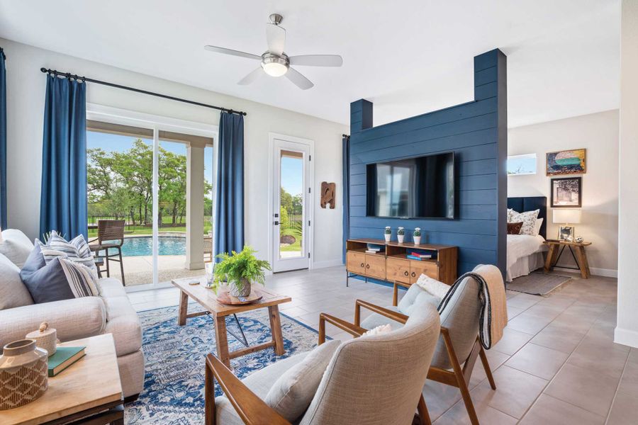 Representative furnished interior of a home built from the The Casita 2 by David Weekley Homes in Leander Estates, Leander (Image 7). Representative furnished interior of a home built from the The Casita 2 by David Weekley Homes in Leander Estates, Leander (Image 7).