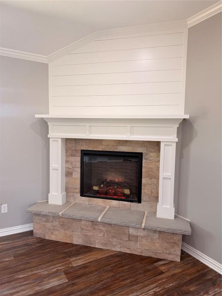 Electric Fireplace that heats.