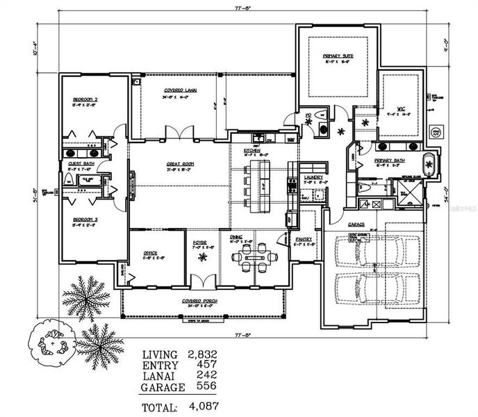2D floor plan layout of this home in , Wildwood, FL (Image 3). 2D floor plan layout of this home in , Wildwood, FL (Image 3).