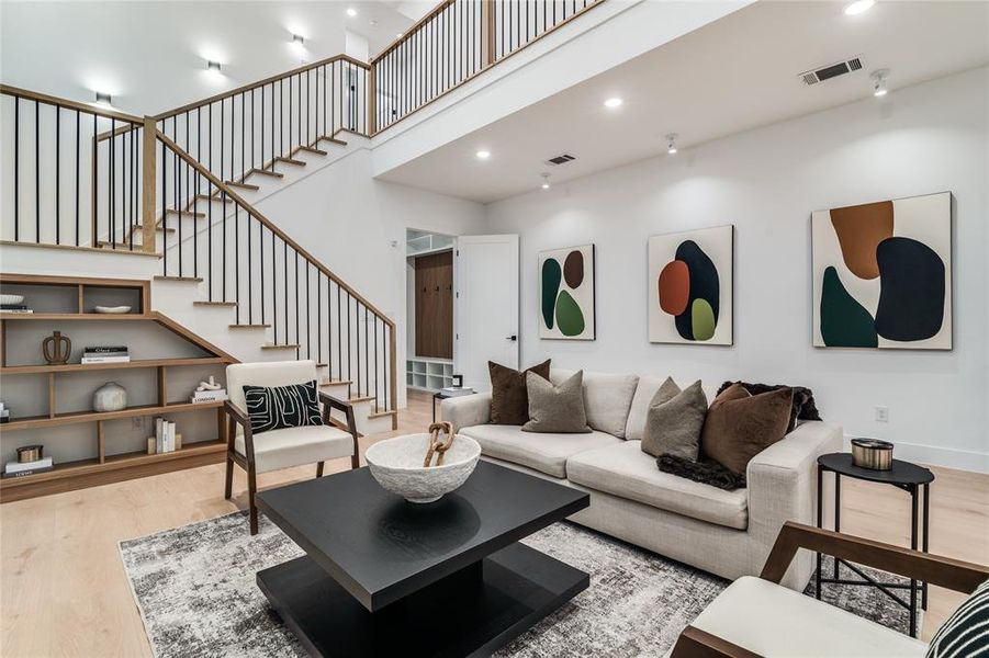 Furnished interior view inside a new home in , Dallas (Image 4).