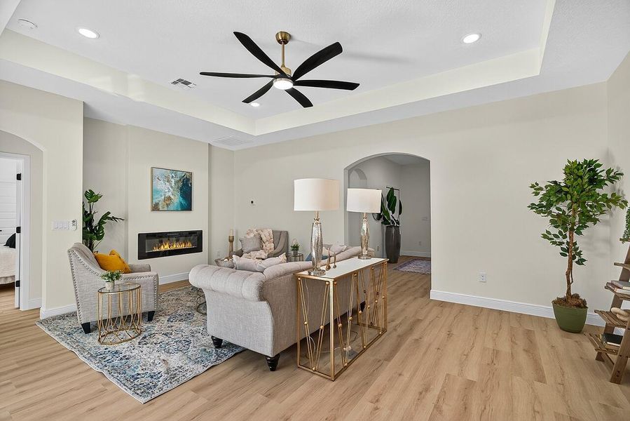 Furnished interior view inside a new home in , Vero Beach (Image 19). Furnished interior view inside a new home in , Vero Beach (Image 19).