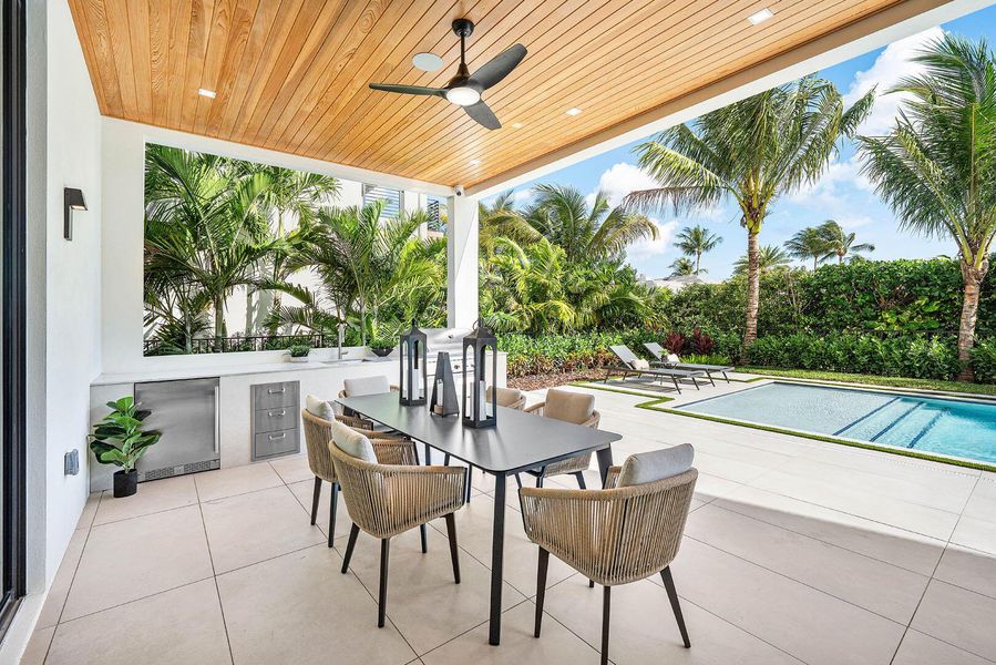 Exterior details and patio area of a home in , Boca Raton (Image 37).