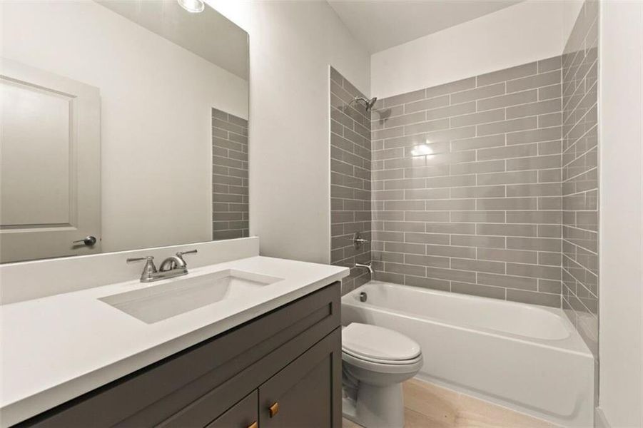 Furnished interior view inside a new home in Steeplechase, Hoschton (Image 12).