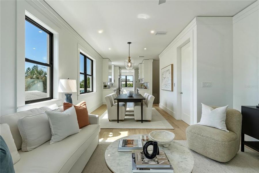 Furnished interior view inside a new home in , Indian Rocks Beach (Image 9).