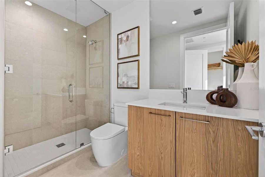 Furnished interior view inside a new home in , St. Petersburg (Image 17).