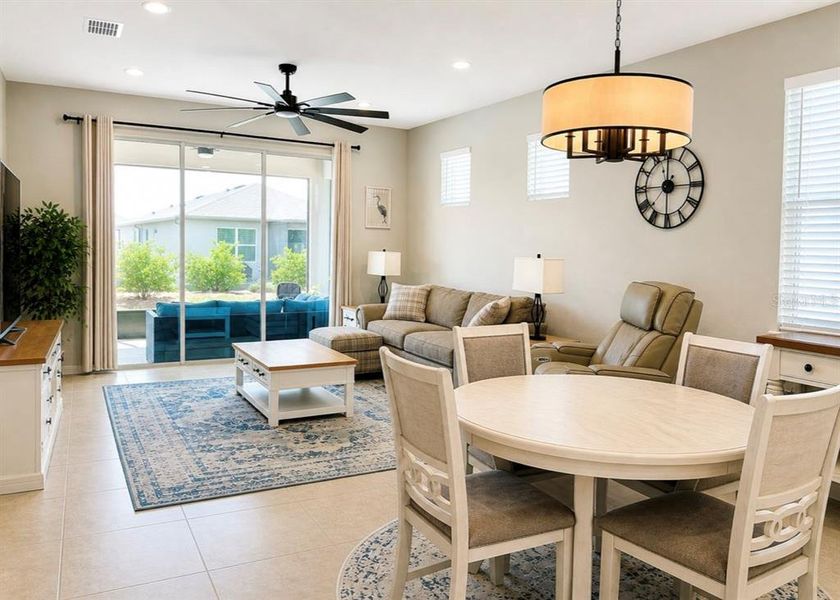 Furnished interior view inside a new home in Del Webb Stone Creek, Ocala (Image 4).