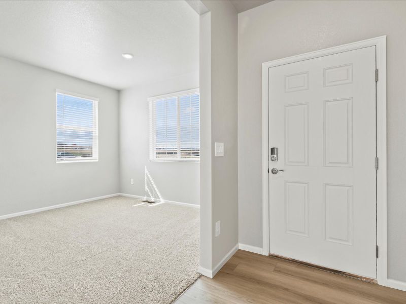 The Chatfield floorplan image taken at a Meritage Homes community in Johnstown, CO