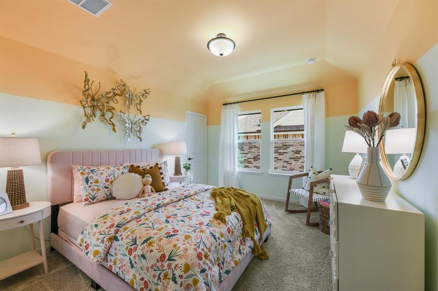 Our 3204 floor plan offers several nicely sized secondary bedrooms. Our 3204 floor plan offers several nicely sized secondary bedrooms.