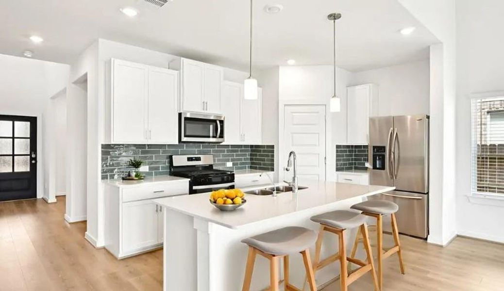 Photo is not of the actual home, but is an inspirational photo of builder’s model home and may depict options, furnishings, and/or decorator features that are not included