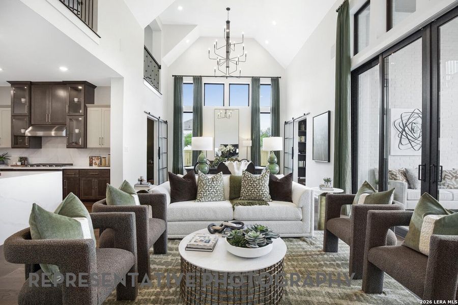 Furnished interior view inside a new home in Esperanza, Boerne (Image 6). Furnished interior view inside a new home in Esperanza, Boerne (Image 6).