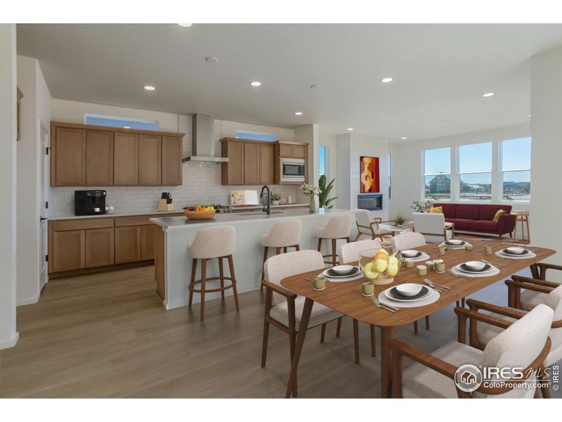 DINING ROOM AND KITCHEN