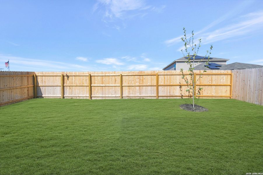 Exterior details and patio area of a home in Park Place, New Braunfels (Image 26).