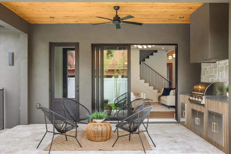 Exterior details and patio area of a home in , Winter Park (Image 34). Exterior details and patio area of a home in , Winter Park (Image 34).