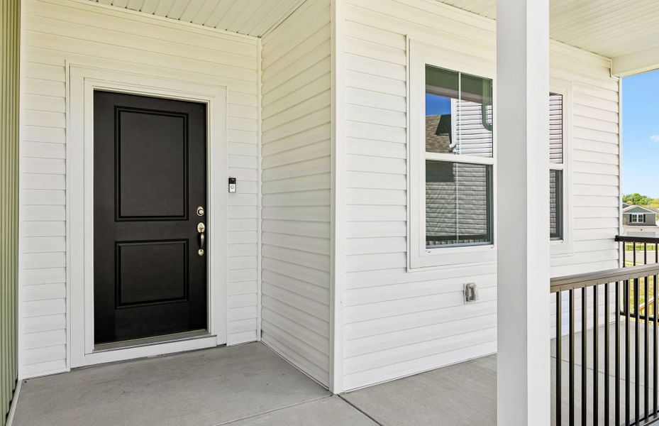 Exterior details and patio area of a home in Highlands of Carter's Station, Columbia (Image 22). Exterior details and patio area of a home in Highlands of Carter's Station, Columbia (Image 22).