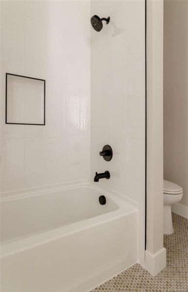 Furnished interior view inside a new home in A Line Townhomes, Denver (Image 10).