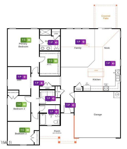 Flooring diagram