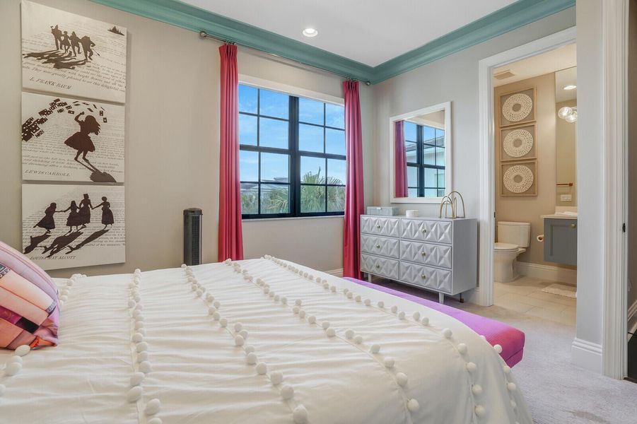 Furnished interior view inside a new home in Alton, Palm Beach Gardens (Image 39).