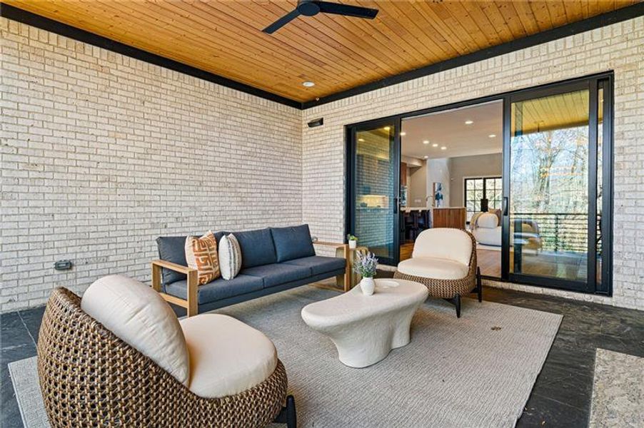 Exterior details and patio area of a home in , Atlanta (Image 28). Exterior details and patio area of a home in , Atlanta (Image 28).