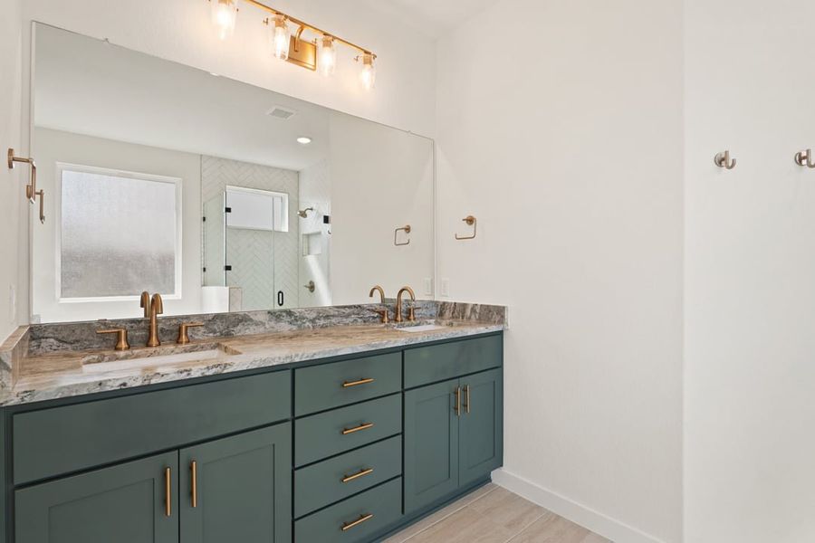 Furnished interior view inside a new home in Terrace Collection at Heritage, Dripping Springs (Image 13).