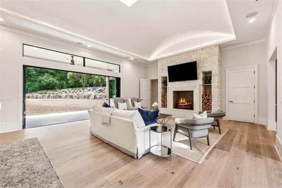 Furnished interior view inside a new home in , Cumming (Image 9). Furnished interior view inside a new home in , Cumming (Image 9).