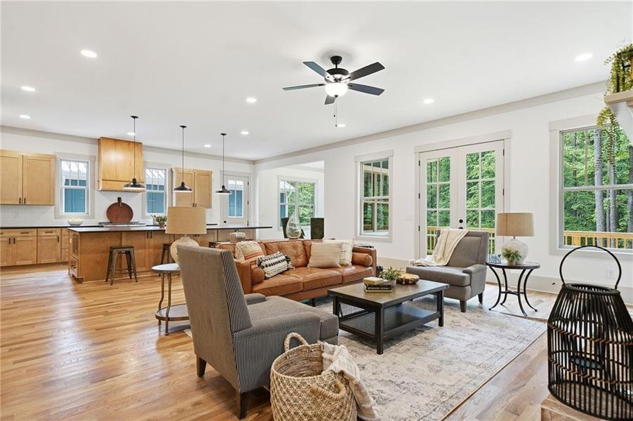 Furnished interior view inside a new home in , Holly Springs (Image 10). Furnished interior view inside a new home in , Holly Springs (Image 10).