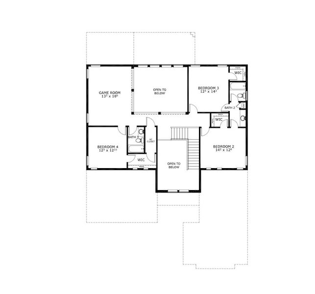 2D floor plan layout for the Brooklyn - Elite Series | 60' Wide Lots by ICI Homes in Oakbend, Venice, FL (Image 4).