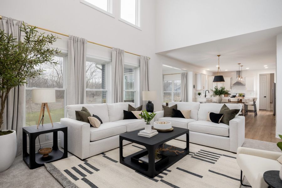 Representative furnished interior of a home built from the The Cambridge by Forbes Capretto Homes in Cannon Woods, Clarence (Image 9).
