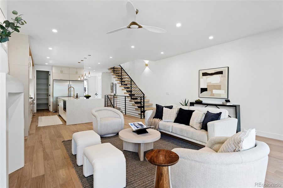 Furnished interior view inside a new home in , Denver (Image 32).