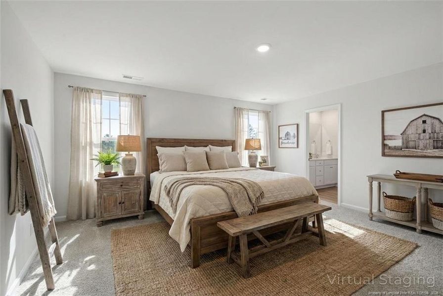 Primary Suite - virtually staged