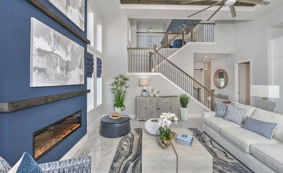 Furnished interior view inside a new home in Laureate Park, Orlando (Image 11).