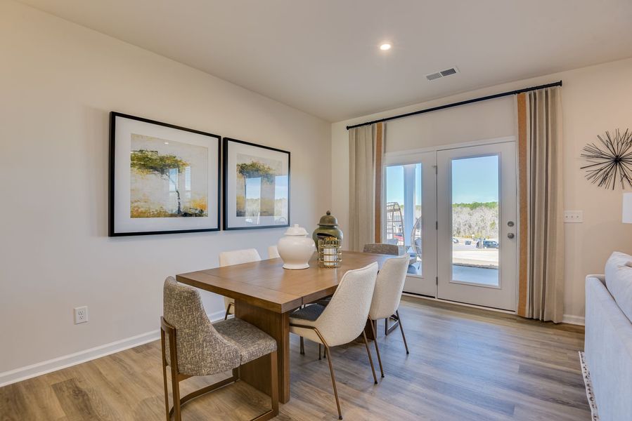 Furnished interior view inside a new home in The Beacon at Old Peachtree Single Family Homes, Lawrenceville (Image 197).