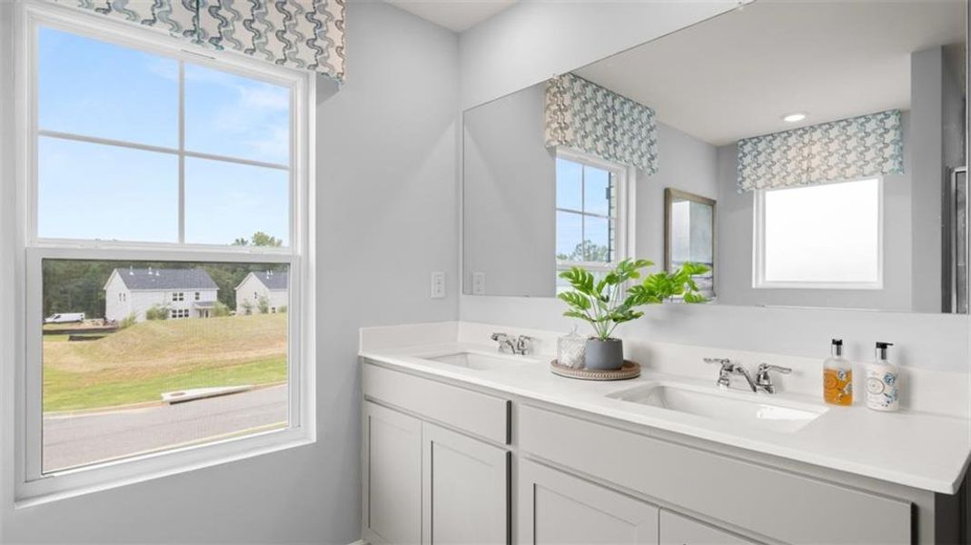 Furnished interior view inside a new home in Bridle Creek, Locust Grove (Image 10). Furnished interior view inside a new home in Bridle Creek, Locust Grove (Image 10).