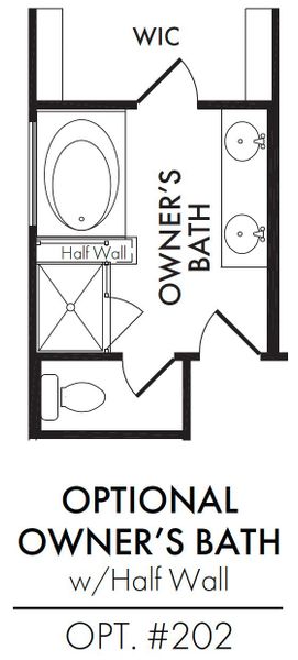 Master Bath – Tub Shower 1/2 Wall Master Bath – Tub Shower 1/2 Wall