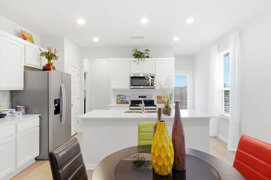 Spacious kitchen with great counter space
