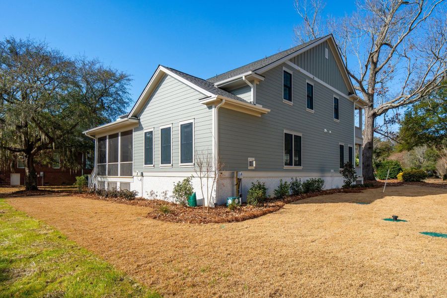 Exterior details and patio area of a home in , Johns Island (Image 34). Exterior details and patio area of a home in , Johns Island (Image 34).