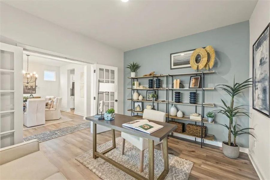 Furnished interior view inside a new home in Brookshire Manor, Canton (Image 18).