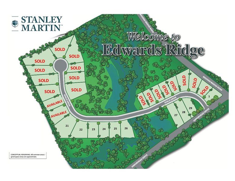 An illustrative site plan maps out the neighborhoo