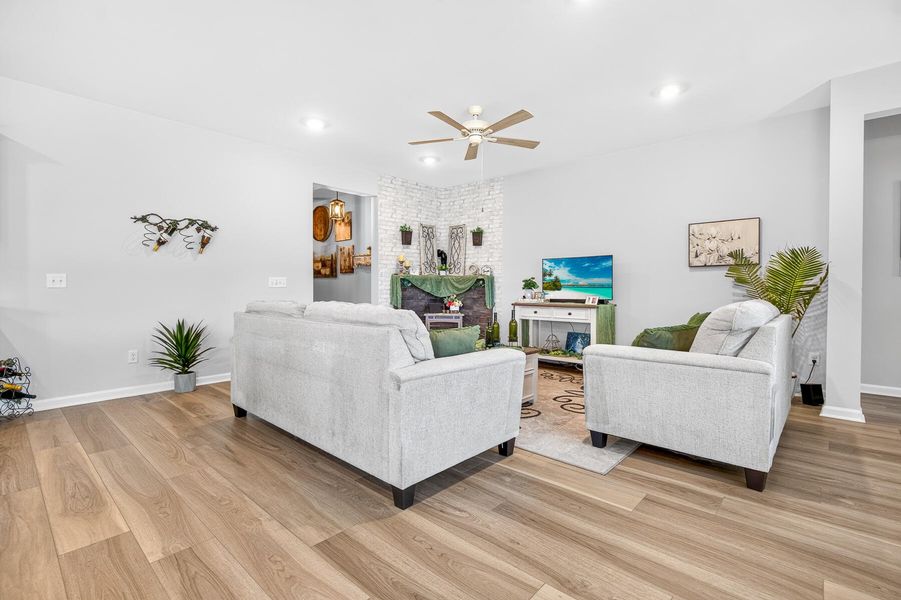 Furnished interior view inside a new home in Horizons at Summers Corner | 55+, Summerville (Image 6).