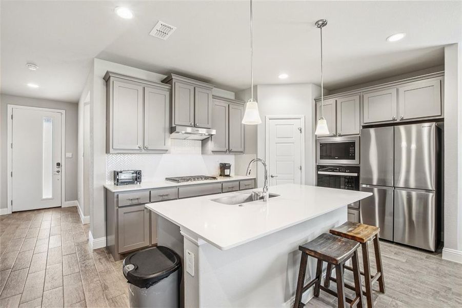 Furnished interior view inside a new home in , Denton (Image 32).