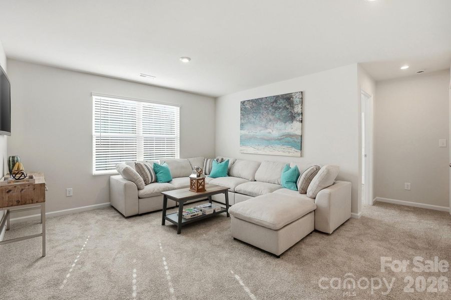 Furnished interior view inside a new home in Waxhaw Landing, Monroe (Image 39).